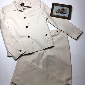 Rafaella Khaki Nautical 2-piece, Blazer/Pant Suit